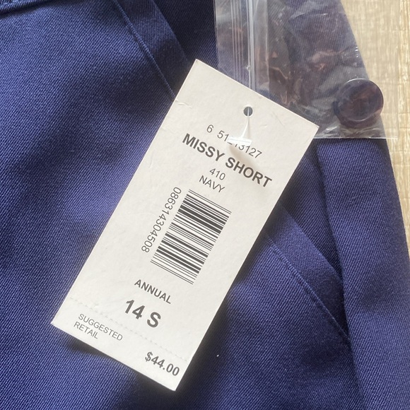 NEW Alia Navy Dressy Straight Pants 14 - Picture 9 of 9